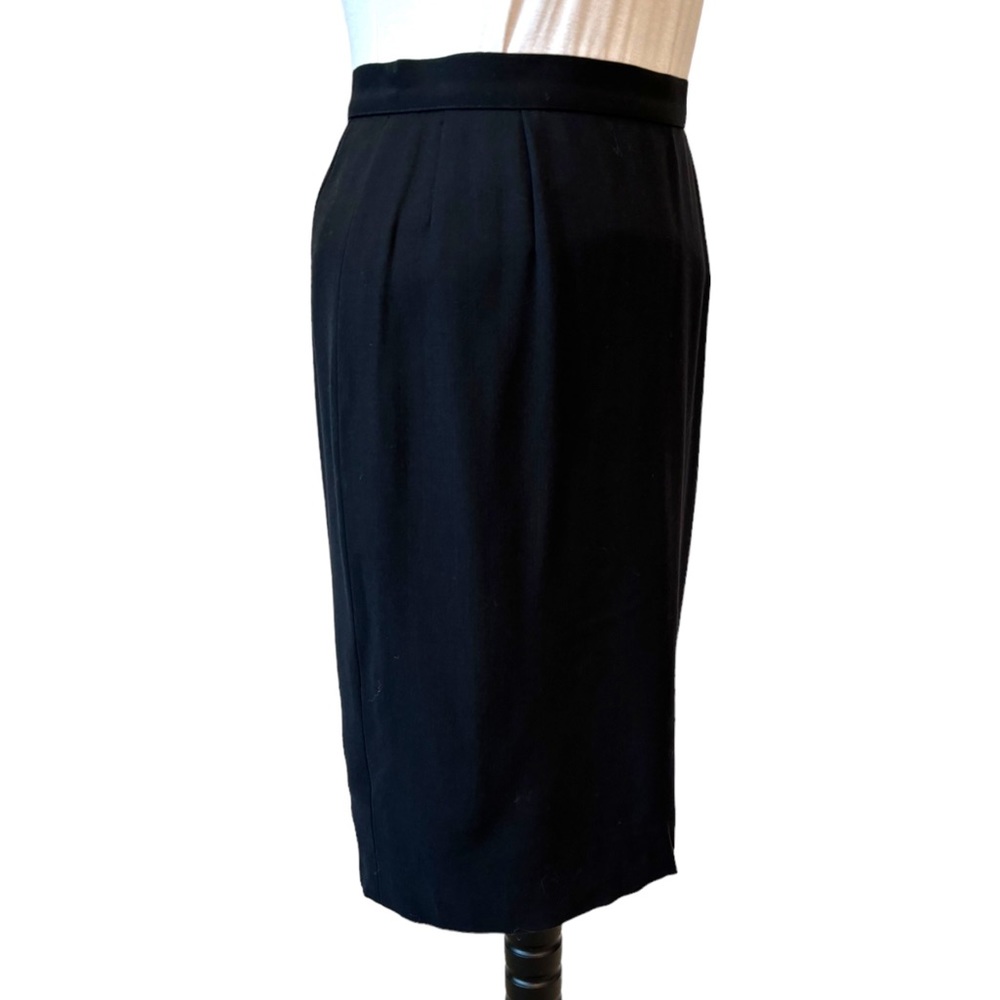 Salvatore Ferragamo Navy Blue Pencil Skirt 42 27” Waist - Picture 6 of 9